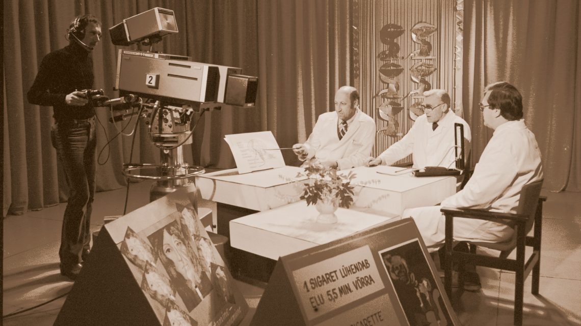 Arstide televisioonisaate ettevalmistus 1982. aastal. Allikas: Tartu &Uuml;likooli